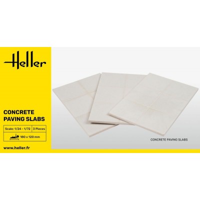 CONCRETE PAVING SLABS - 1/24 - 1/72 SCALES - HELLER 81257
